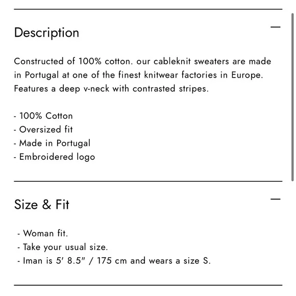 Sporty and rich Women's V-Neck Cable Knit Sweater - White and Red - Picture 11 of 12